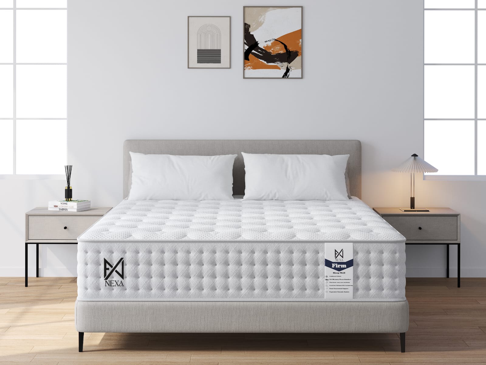 Die Luxury Plush Nexus 1000 Tonnentaschenfederkern Matratze mit Pillow Top - Fest